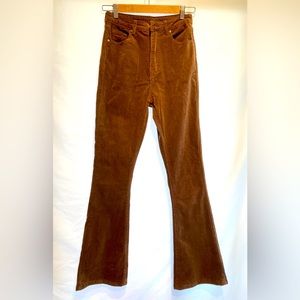 SHEIN Flare Leg Corduroy Pants